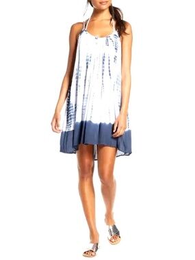 Women's Medium Elan Tie Dye Blue Cover-Up Slipdress - NWOT